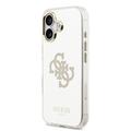 iPhone 17 Guess Mirror 4G Glitter Logo Hybrid Cover - MagSafe-kompatibel - Guld