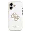 iPhone 17 Guess Mirror 4G Glitter Logo Hybrid Cover - MagSafe-kompatibel - Guld