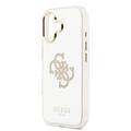iPhone 17 Guess Mirror 4G Glitter Logo Hybrid Cover - MagSafe-kompatibel - Guld
