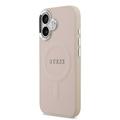 iPhone 17 Guess Saffiano Hybrid Cover - MagSafe Kompatibel - Pink
