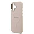 iPhone 17 Guess Saffiano Hybrid Cover - MagSafe Kompatibel - Pink