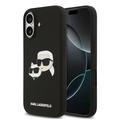 iPhone 17 Karl Lagerfeld Double Heads MagSafe cover i flydende silikone