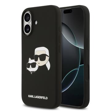 iPhone 17 Karl Lagerfeld Double Heads MagSafe cover i flydende silikone