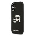iPhone 17 Karl Lagerfeld Double Heads MagSafe cover i flydende silikone