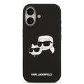 iPhone 17 Karl Lagerfeld Double Heads MagSafe cover i flydende silikone