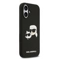 iPhone 17 Karl Lagerfeld Double Heads MagSafe cover i flydende silikone