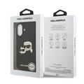 iPhone 17 Karl Lagerfeld Double Heads MagSafe cover i flydende silikone