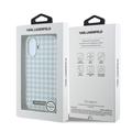 iPhone 17 Karl Lagerfeld Houndtand Harpiksplade Cover - MagSafe-kompatibelt - Blå