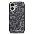 iPhone 17 Karl Lagerfeld IML Leopard Cover - MagSafe-kompatibel - Grå
