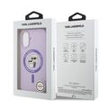 iPhone 17 Karl Lagerfeld Karl and Choupette MagSafe Cover i flydende silikone - Lilla