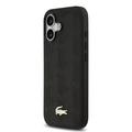 iPhone 17 Lacoste Monogramme Gold Logo Cover - MagSafe-kompatibelt - Sort