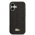 iPhone 17 Lacoste Monogramme Gold Logo Cover - MagSafe-kompatibelt - Sort