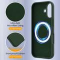iPhone 17 Liquid Silikone Cover - MagSafe Kompatibel - Mørkegrøn