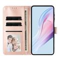 iPhone 17 Pung Etui med Prikket Mønster - Pink