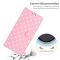 iPhone 17 Pung Etui med Prikket Mønster - Pink