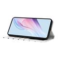 iPhone 17 Pung Etui med Prikket Mønster - Hvid