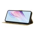 iPhone 17 Pung Etui med Prikket Mønster - Gul