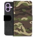 iPhone 17 Premium Flip Cover med Pung - Camo