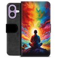 iPhone 17 Premium Flip Cover med Pung - Meditation