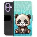 iPhone 17 Premium Flip Cover med Pung - Panda