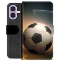 iPhone 17 Premium Flip Cover med Pung - Fodbold