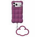 iPhone 17 Pro/18 Pro Cloud Puffer-silikone cover - mørk lilla