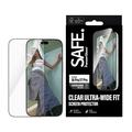 iPhone 17 Pro/18 Pro PanzerGlass Safe Ultra-Wide Fit Skærmbeskyttelse Hærdet Glas - 9H - Sort kant