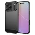 iPhone 17 Pro Børstet TPU Cover - Karbonfiber