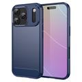 iPhone 17 Pro Børstet TPU Cover - Karbonfiber
