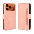 iPhone 17 Pro Kortholder Pung Etui - Pink