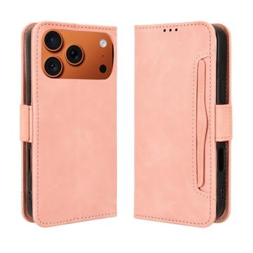 iPhone 17 Pro Kortholder Pung Etui - Pink