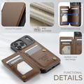 iPhone 17 Pro Caseme C22-etui RFID-kortpung - brun