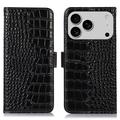 iPhone 17 Pro Crocodile Series Læderpung med RFID