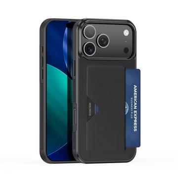 iPhone 17 Pro Dux Ducis Pocard Cover med Kortholder - Sort