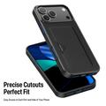 iPhone 17 Pro Dux Ducis Pocard Cover med Kortholder - Sort