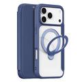 iPhone 17 Pro Dux Ducis Skin X Pro Magnetisk Flip Cover - Blå