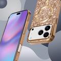 iPhone 17 Pro Galvaniseret glitter cover - MagSafe-kompatibel - Guld