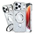 iPhone 17 Pro Glitter Hybrid cover med kickstand - MagSafe-kompatibel