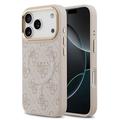 iPhone 17 Pro Guess 4G Gold Frame Cover - MagSafe-kompatibelt - lyserødt
