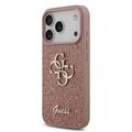 iPhone 17 Pro Guess Fixed Glitter 4G Metal Logo Cover