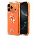 iPhone 17 Pro Guess IML 4G Script Metal Logo Cover - Orange