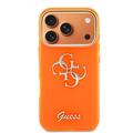 iPhone 17 Pro Guess IML 4G Script Metal Logo Cover - Orange