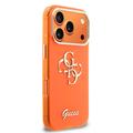 iPhone 17 Pro Guess IML 4G Script Metal Logo Cover - Orange