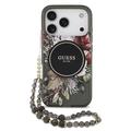iPhone 17 Pro Guess IML Flowers cover med perlerem
