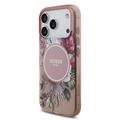 iPhone 17 Pro Guess IML Flowers cover med perlerem