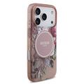 iPhone 17 Pro Guess IML Flowers cover med perlerem