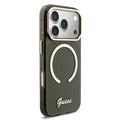 iPhone 17 Pro Guess IML Glitter Script Rem Cover - MagSafe-kompatibelt