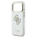 iPhone 17 Pro Guess Mirror 4G Glitter Logo Hybrid Cover - MagSafe-kompatibel - Guld