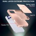 iPhone 17 Pro Hybrid Cover med Spejl og Kortholder - Pink