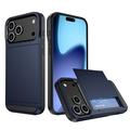 iPhone 17 Pro Hybrid Cover med Glidende Kortslot